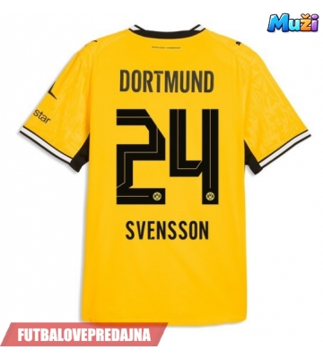 Lacne Muži Futbalové dres Borussia Dortmund Daniel Svensson #24 2026-27 Krátky Rukáv - Domáci